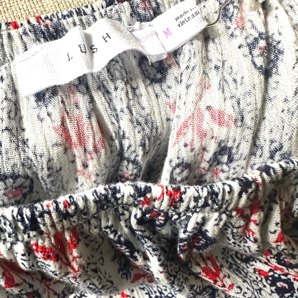 Strapless Floral Print Ruffle Romper - Picture 6 of 6